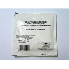 Comprese tifon, sterile, 10/10 x40 straturi
